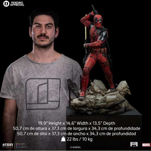 Socha Iron Studios Legacy Replica 1/4 Deadpool & Wolverine - Deadpool - Sochy a sošky - Obrázok 89M7000J01
