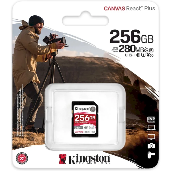 Kingston Canvas React Plus SDXC 256GB - Pamäťové karty - Obrázok 89PC000J01