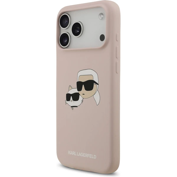 Karl Lagerfeld Liquid Silicone Double Heads MagSafe kryt iPhone 17 Pro Max ružový - Puzdra - Obrázok 89a3dd905bee4cc8be6f9e3b6610eb3d