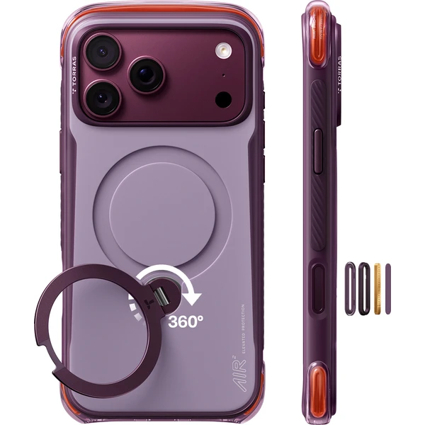 Torras Ostand Q3 Air Pro, violet summit purple - iPhone 2026 Pro - Puzdra - Hlavný obrázok