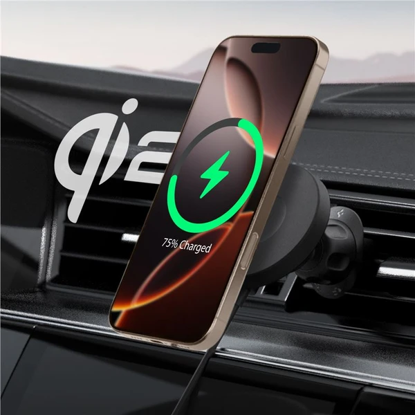Spigen OneTap Pro 4 Airvent Qi2 MagSafe držiak do mriežky ventilácie s nabíjaním - Držiaky - Obrázok 89eb90280b4c4e9595b7e60fc92963be