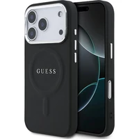Guess PU Saffiano MagSafe kryt iPhone 17 Pro čierny - Puzdra