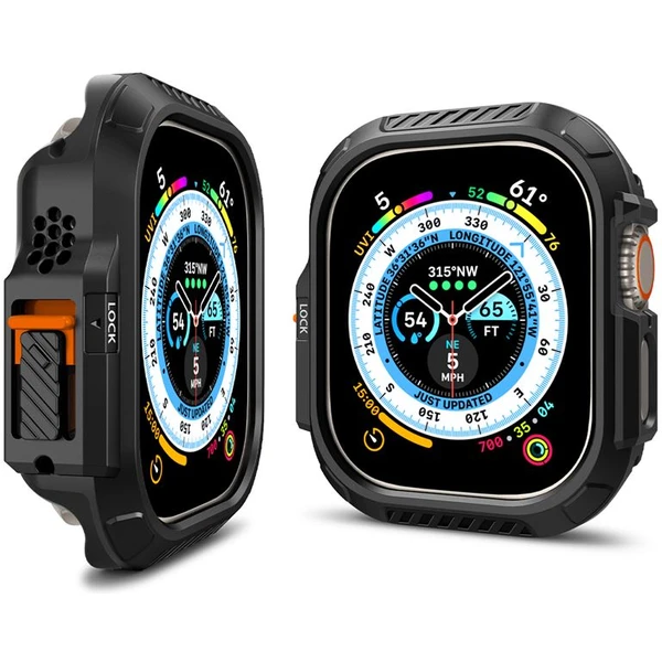 Spigen Lock Fit kryt Apple Watch Ultra 3/2/1 (49mm) čierny - Puzdra - Obrázok 89fa468a4b0f4058b9fc062e24cb67ee