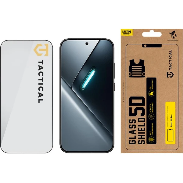 Tactical Glass Shield 5D sklo pro Poco X8 Pro černé - Ochranné fólie a sklo - Obrázok 89fb3a54fab0432697b4fbf0bc3d8726