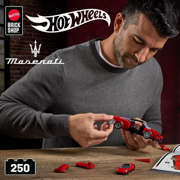 Mattel Brick Shop zostaviteľný model Hot Wheels - Maserati MC20 (Speed ??series) - Stavebnica - Obrázok 8A6L000K01