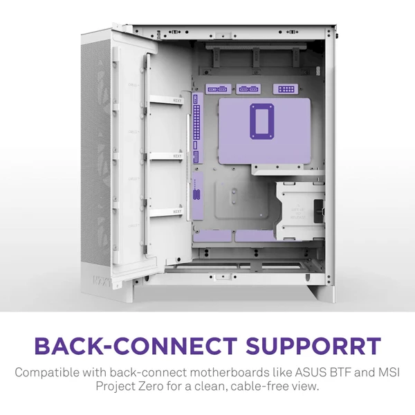 NZXT H9 Flow biela - Počítačové skrine - Obrázok 8A7K000K01