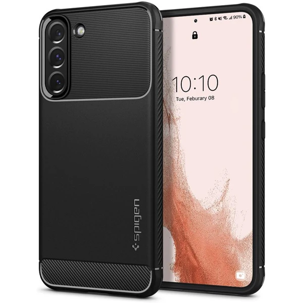 Spigen Rugged Armor kryt Samsung Galaxy S22 matne čierny - Puzdra - Hlavný obrázok