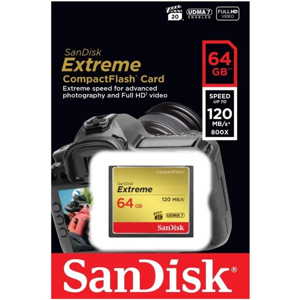 SanDisk Extreme CompactFlash 64GB - Pamäťové karty - Obrázok 8B4T000501