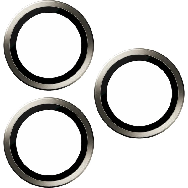 PanzerGlass HoOps ochranné krúžky Apple iPhone 16 Pro/16 Pro Max/15 Pro/15 Pro Max - prírodný titán - Ochranné fólie a sklo - Obrázok 8BD1000O01