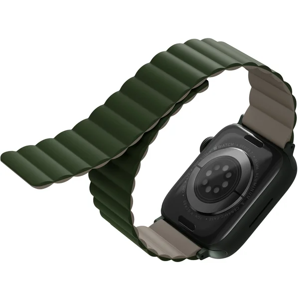 UNIQ Revix obojstranný remienok pre Apple Watch 49/46/45/44/42mm Pine (zelený/šedý) - Remienky - Obrázok 8BHMF00101