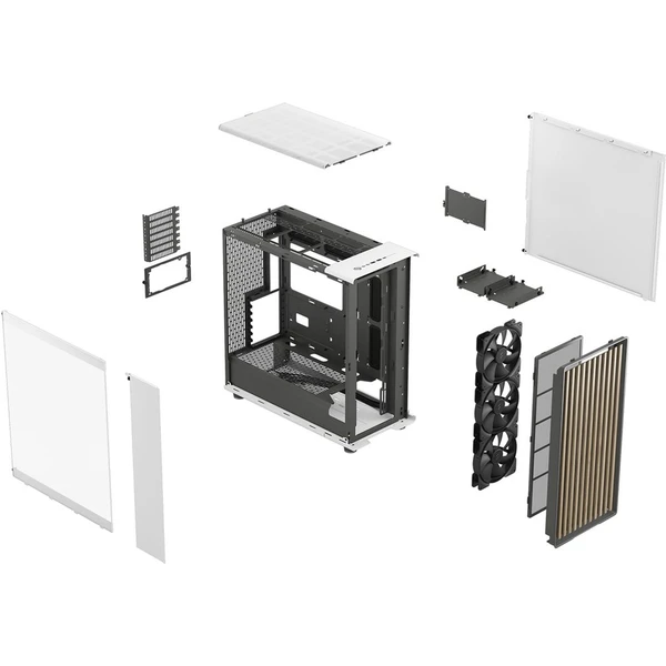 Fractal Design North XL biela s priehľadnou bočnicou - Počítačové skrine - Obrázok 8BP2000P01