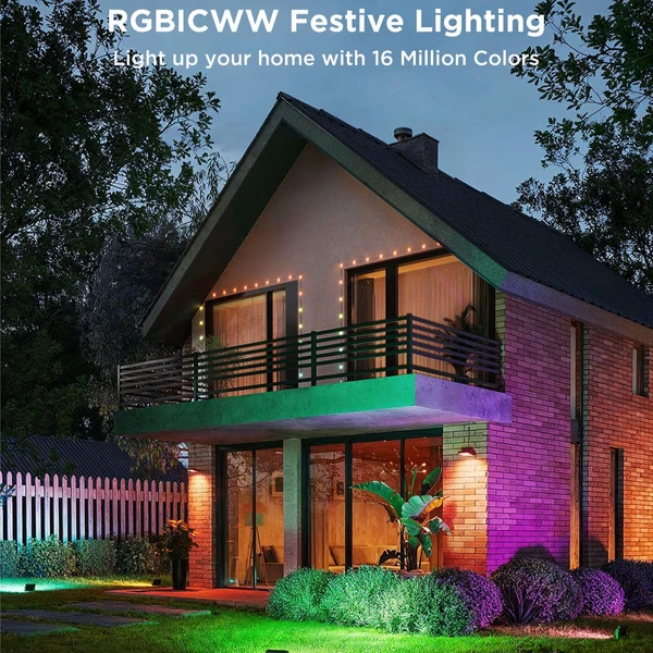 Govee Flood Lights 2 vonkajšie SMART LED svetlá 4ks - Inteligentné osvetlenie - Obrázok 8BQK000K01