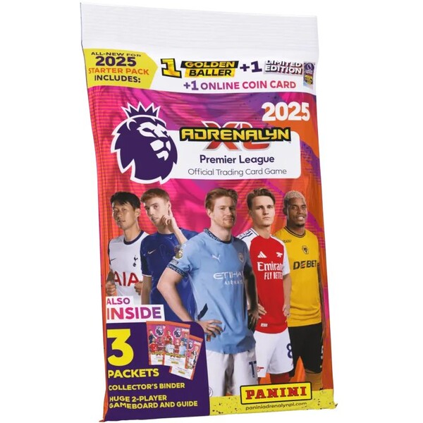 Futbalové karty Panini Premier League 2024/2025 Adrenalyn Starter set