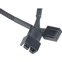 Akasa predlžovací kábel 4PIN konektory pre PWM a 3pin ventilátora, 30 cm - Káble a redukcie
