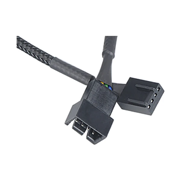 Akasa predlžovací kábel 4PIN konektory pre PWM a 3pin ventilátora, 30 cm - Káble a redukcie - Hlavný obrázok