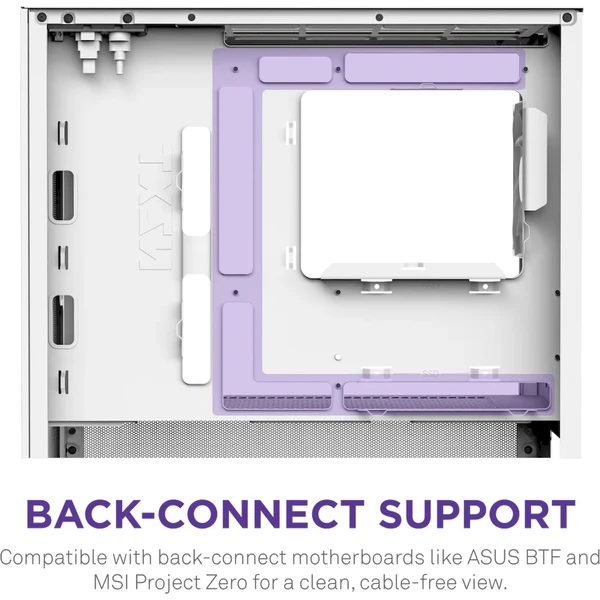 NZXT H3 Flow biela - Počítačové skrine - Obrázok 8D7K000K01