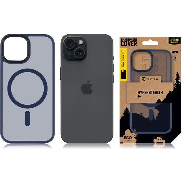 Tactical MagForce Hyperstealth kryt iPhone 15 Deep Blue - Puzdra - Obrázok 8E59000601