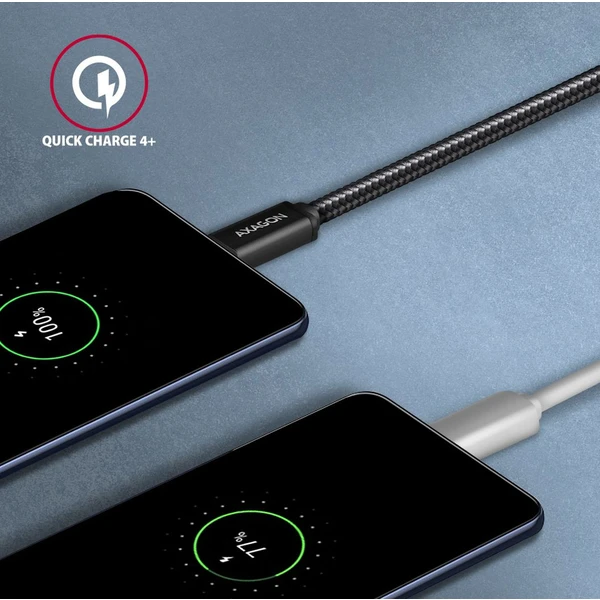AXAGON USB-C/USB-C napájací kábel 60W 1m čierny - Káble a redukcie - Obrázok 8ED0700301