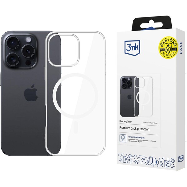 3mk ochranný kryt Clear MagCase pre Apple iPhone 16 Pro