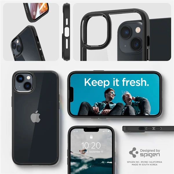 Spigen Ultra Hybrid kryt iPhone 14 čierny - Puzdra - Obrázok 8F0H300401