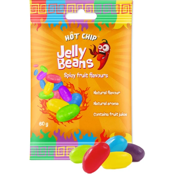 Cukríky Hot-Chip Jelly Beans - Chilli Ovocie 60 g - Cukrovinky - Hlavný obrázok