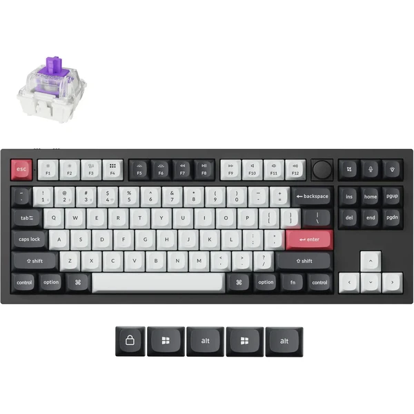 Keychron Q3 HE herná klávesnica (US) čierna - Klávesnice - Hlavný obrázok
