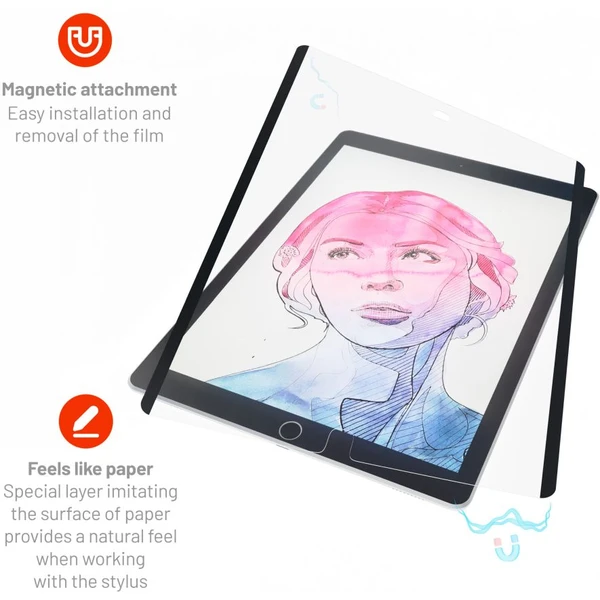 FIXED PaperFilm magnetická fólia na písanie a kreslenie pre iPad 10,2" (2019/2020/2021) - Ochranné fólie a sklo - Obrázok 8GW1000J01