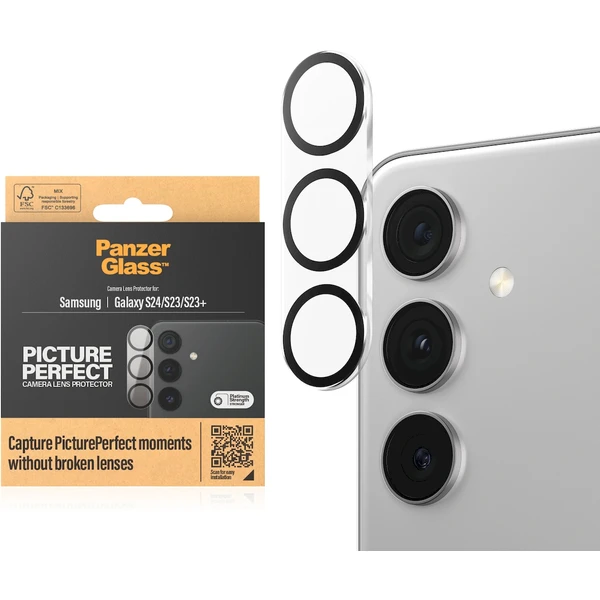 PanzerGlass Camera Protector Samsung Galaxy S24/S23/S23+ - Ochranné fólie a sklo - Obrázok 8HC1000O01