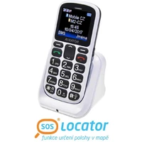 ALIGATOR A321 Senior biely + stolná nabíjačka - Mobilné telefóny