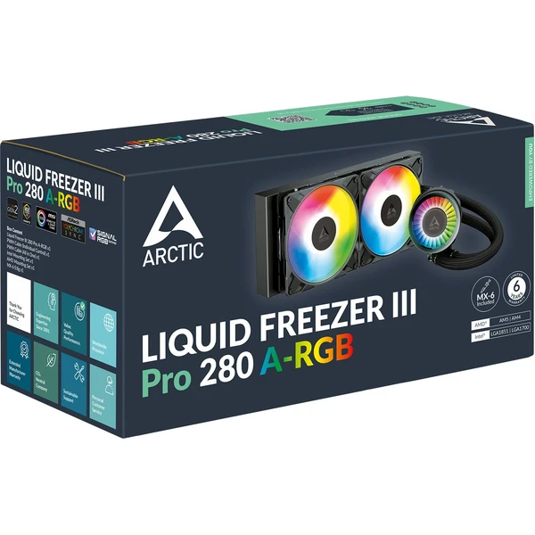 Arctic Liquid Freezer III Pro 280 ARGB - Chladiče - Obrázok 8HYF000K01