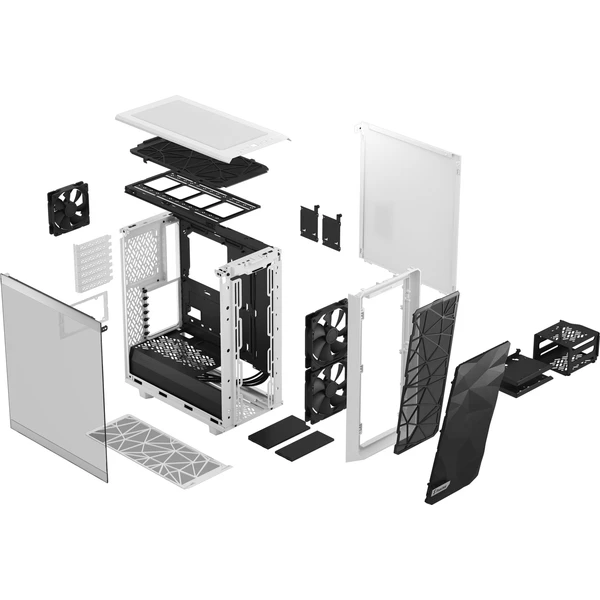 Fractal Design Meshify 2 Compact Biela TG Clear Tint - Počítačové skrine - Obrázok 8JAW600301