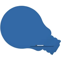 Rocada Skin Shape Idea 6461-5017 magnetická tabuľa dopravná modrá RAL 5017 - Magnetické tabule