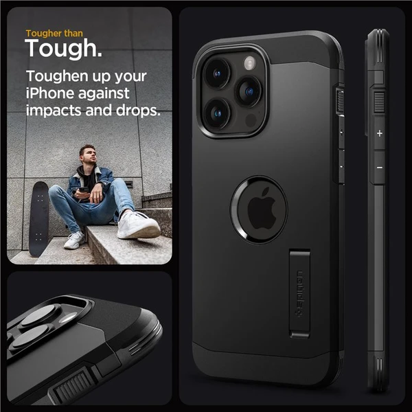 Spigen Tough Armor MagFit kryt iPhone 15 Pro Max čierny - Puzdra - Obrázok 8K09000601