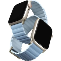 UNIQ Revix Premium Edition remienok pre Apple Watch 42/41/40/38mm Arctic (biely/modrý) - Remienky