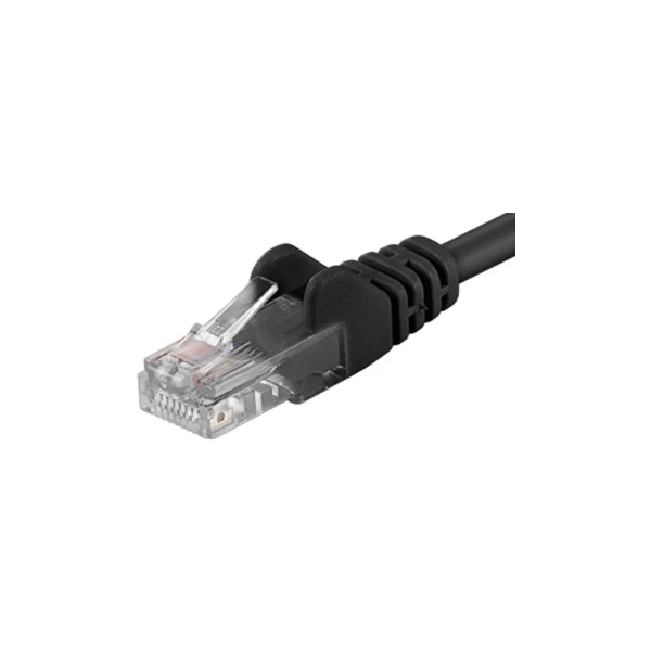 PremiumCord RJ45/RJ45 Cat6 UTP patch kábel 5m čierny - Káble a redukcie - Hlavný obrázok