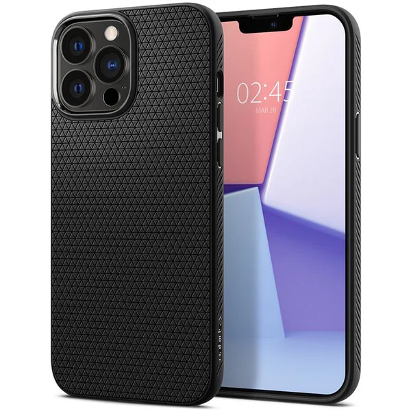 Spigen Liquid Air kryt iPhone 13 Pro čierny - Puzdra - Hlavný obrázok