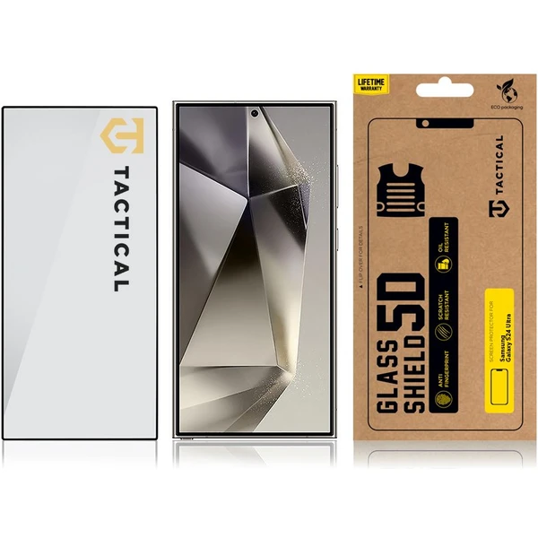 Tactical Glass Shield 5D sklo pre Samsung Galaxy S24 Ultra čierne - Ochranné fólie a sklo - Obrázok 8L92000N01