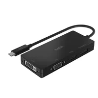 Belkin USB-C video adaptér HDMI, VGA, DVI, DisplayPort čierny - USB huby