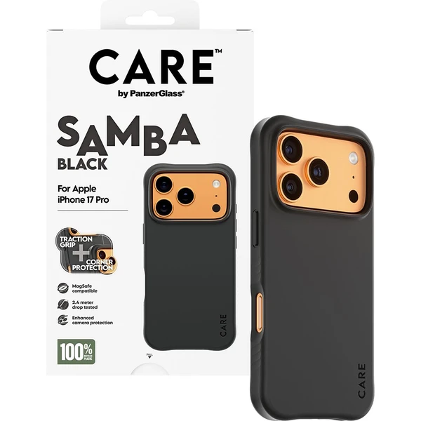 PanzerGlass® CARE Samba kryt s MagSafe Apple iPhone 17 Pro Black - Puzdra - Obrázok 8MDH000K01