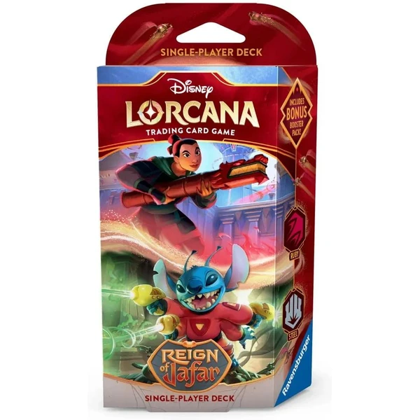 Disney Lorcana: Reign of Jafar - Starter Deck Ruby & Steel (Mulan & Stitch) - Disney Lorcana TCG - Hlavný obrázok