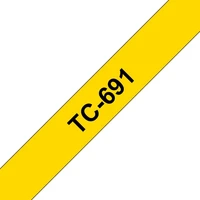 Brother TC-691 páska čierna na žltom 9 mm - Pásky pre štítkovače