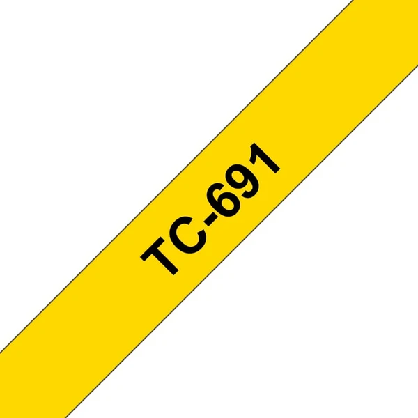 Brother TC-691 páska čierna na žltom 9 mm - Pásky pre štítkovače - Hlavný obrázok