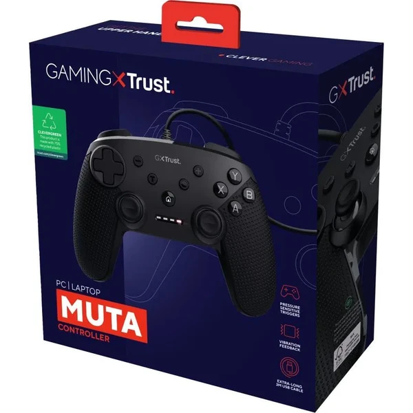 Trust GXT541 Muta drôtový herný ovládač čierny (PC) - Herné ovládače - Obrázok 8NFE000K01