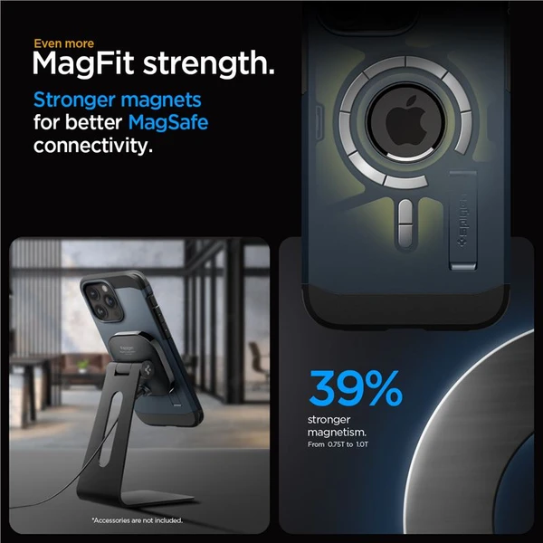 Spigen Tough Armor MagFit kryt iPhone 15 Pro Max modrý - Puzdra - Obrázok 8NU8000601