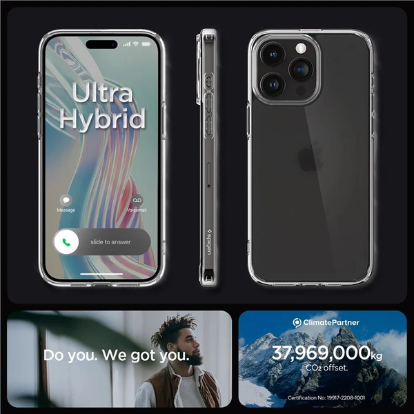 Spigen Ultra Hybrid kryt iPhone 15 Pro Max priehľadný - Puzdra - Obrázok 8NW8000601
