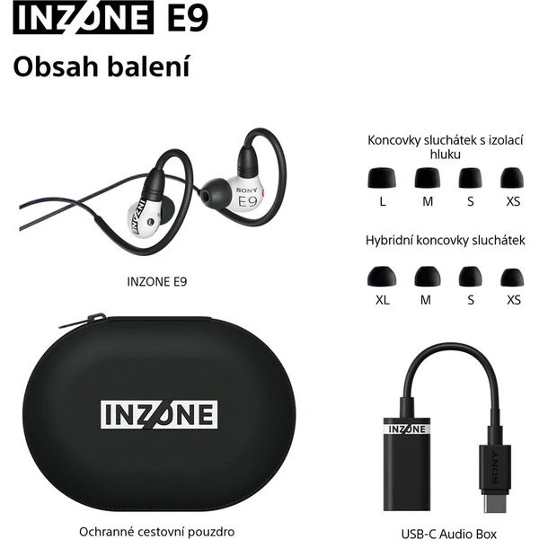 Sony INZONE E9 drôtové herné slúchadlá čierna - Slúchadlá - Obrázok 8OBH000K01
