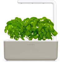 Click and Grow Smart Garden 3 šikovný kvetináč + 3ks kapsúl so semienkami bazalky béžový - Kvetináče
