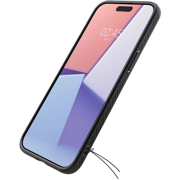 Spigen Liquid Air kryt iPhone 15 Pro matne čierny - Puzdra - Obrázok 8PU8000601