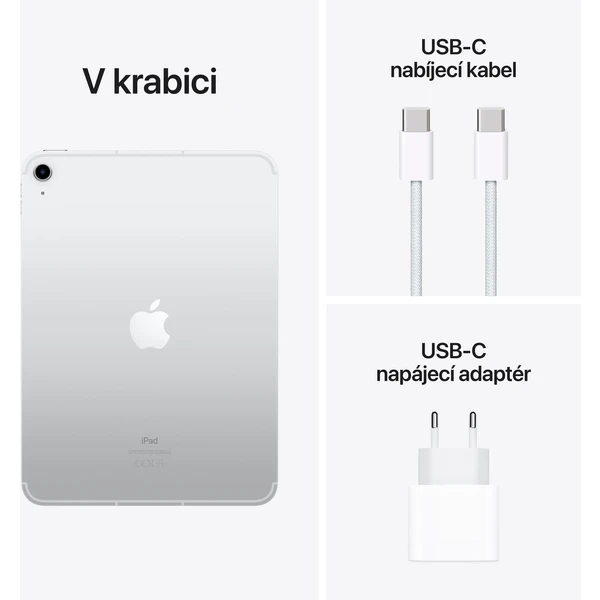 Apple iPad 10,9" 256GB Wi-Fi + Cellular strieborný (Kategória B) - Tablety - Obrázok 8Q0I300401