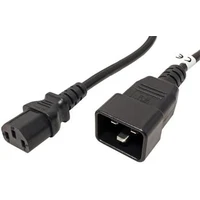 PremiumCord IEC C13/IEC C20 prepojovací kábel 230V 3m čierny - Káble a redukcie
